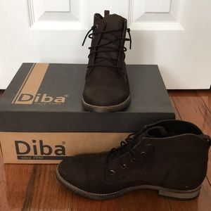 NWT Dark Brown Diba ankle boots Eli style